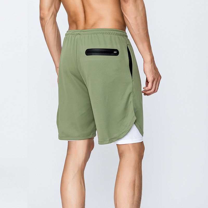 Men's 2 in 1 Workout Running Shorts 7 Inch Lightweight Athletic Gym Shorts with Compression Liner