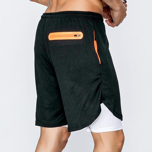 Men's 2 in 1 Workout Running Shorts 7 Inch Lightweight Athletic Gym Shorts with Compression Liner