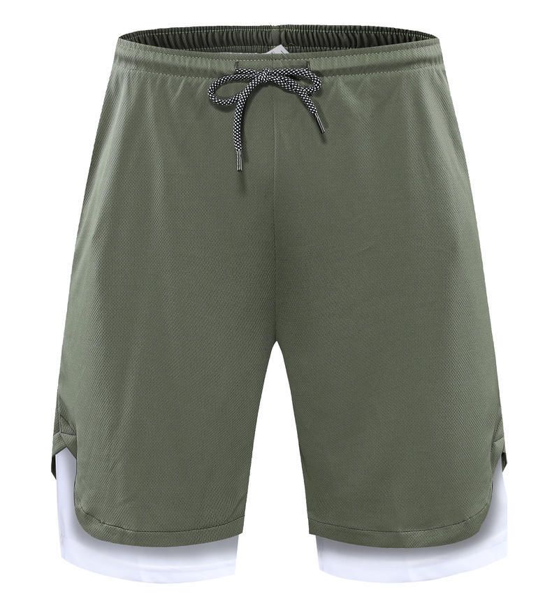 Men's 2 in 1 Workout Running Shorts 7 Inch Lightweight Athletic Gym Shorts with Compression Liner