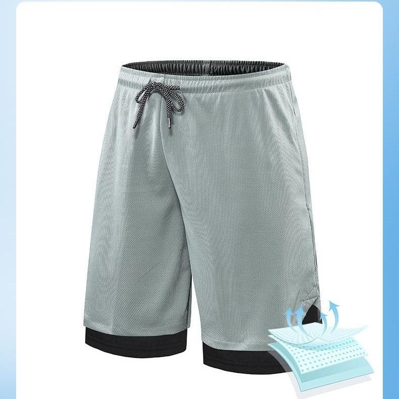 Men's 2 in 1 Workout Running Shorts 7 Inch Lightweight Athletic Gym Shorts with Compression Liner