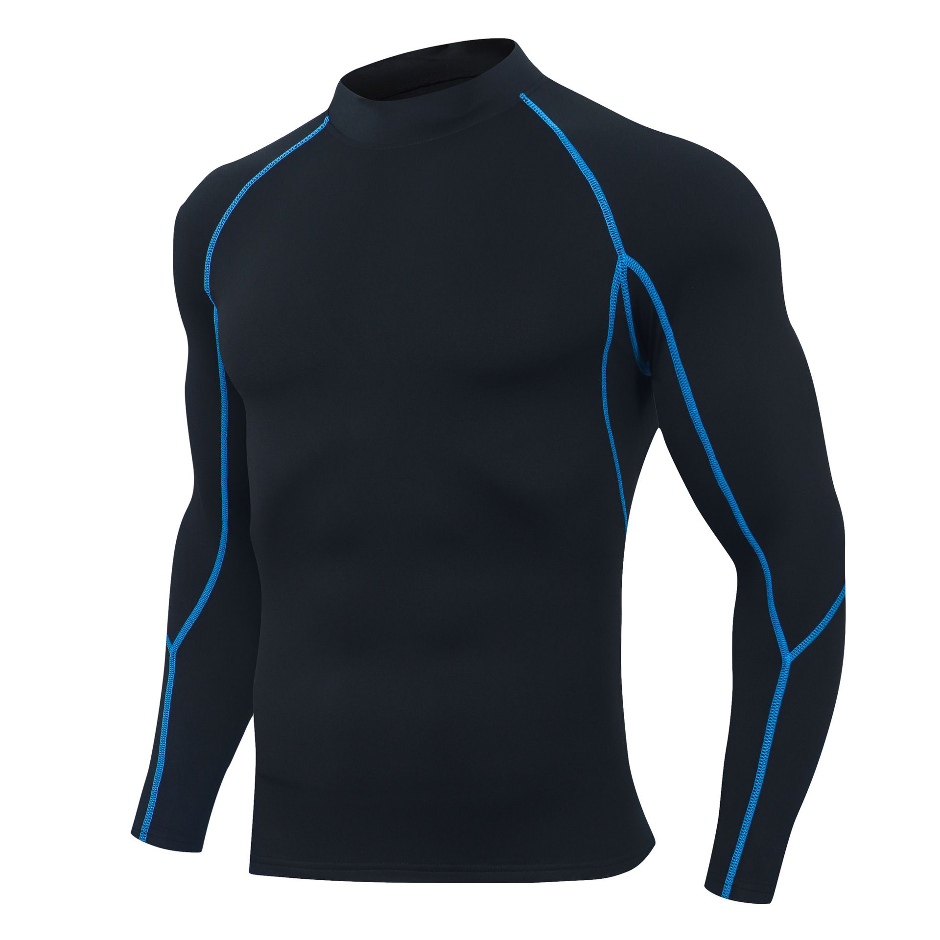 Men's Compression Shirts Long Sleeve Athletic Workout Tops Gym Undershirts Running