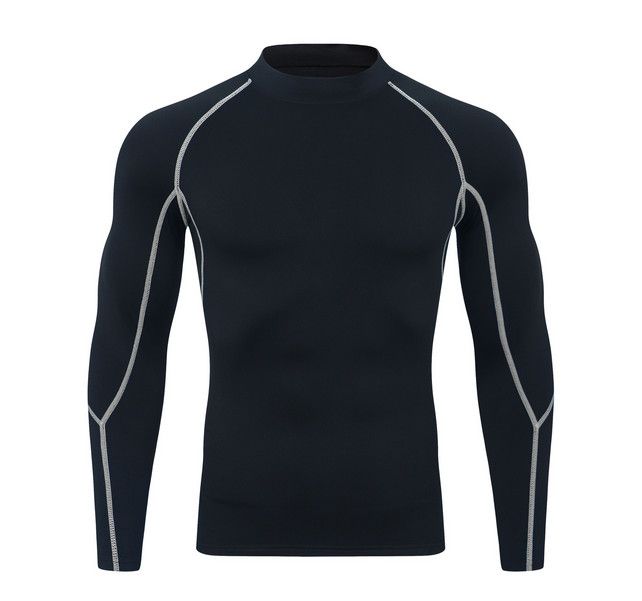 Men's Compression Shirts Long Sleeve Athletic Workout Tops Gym Undershirts Running