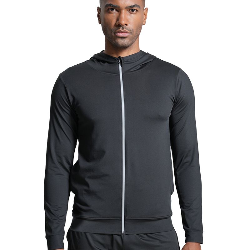 Men's Fashion Full Zip Hoodies Sweatshirts 2025 Fall Trendy Long Sleeve Hooded Jacket Athletic Workout Tops