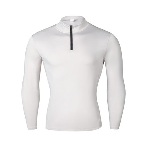 Yuerlian Fleece Men's Quarter Zip Pullover Sweatshirt Long Sleeve Shirt for Men  Workout Tops autumn
