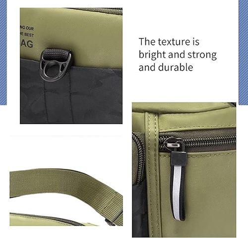 Waist Bag, Sports Shoulder Bag, Lightweight Oxford Cloth Bag, Travel Bag, Waist Bag For Men For Traveling.Crossbody  Pack with 4-Zipper Pocket