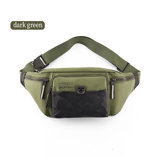 Waist Bag, Sports Shoulder Bag, Lightweight Oxford Cloth Bag, Travel Bag, Waist Bag For Men For Traveling.Crossbody  Pack with 4-Zipper Pocket