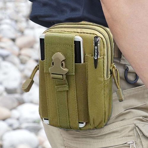 Tactical Molle Pouch, Universal EDC Waist Bag Belt Pouches, Outdoor Belt Bags Gear Tool Gadget Pocket with Cell Phone Holster