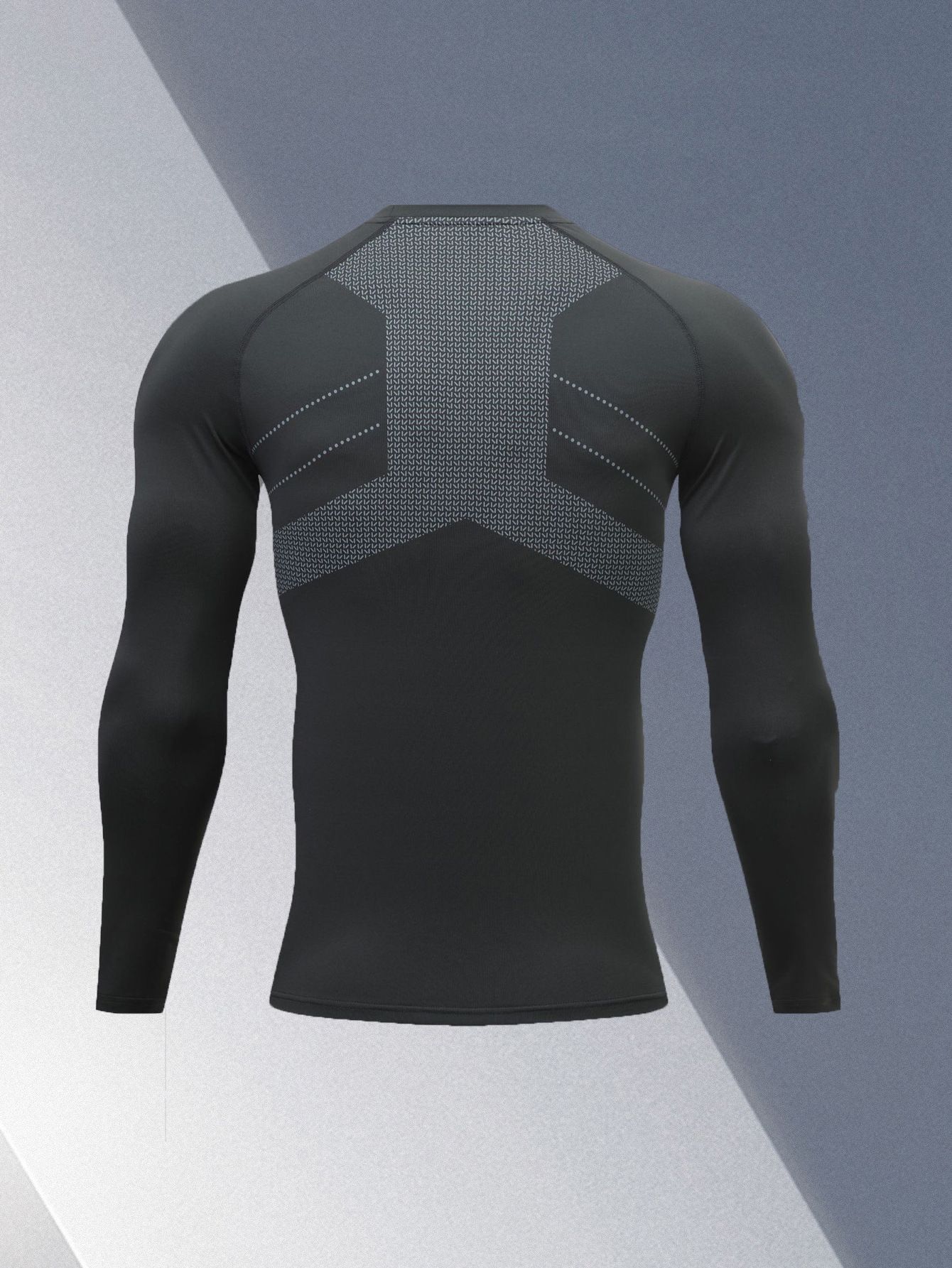 Mens Exercise Compression Shirts Athletic Raglan Long Sleeve Sports Running Tops Workout Baselayer Undershirts