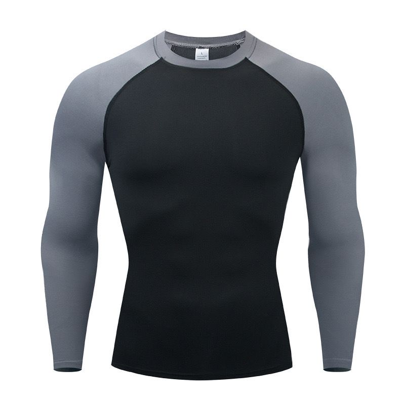 Running Shirt Men's Long Sleeve Gym Sportswear Compression Dry Fit Shirts for Men Fitness Sport -Shirts