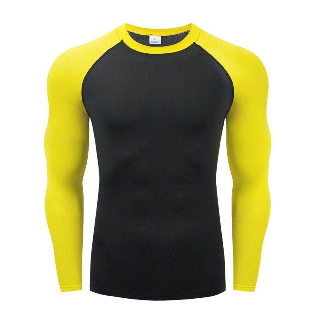 Running Shirt Men's Long Sleeve Gym Sportswear Compression Dry Fit Shirts for Men Fitness Sport -Shirts