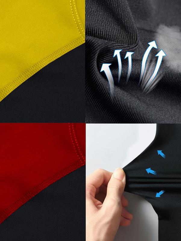 Running Shirt Men's Long Sleeve Gym Sportswear Compression Dry Fit Shirts for Men Fitness Sport -Shirts
