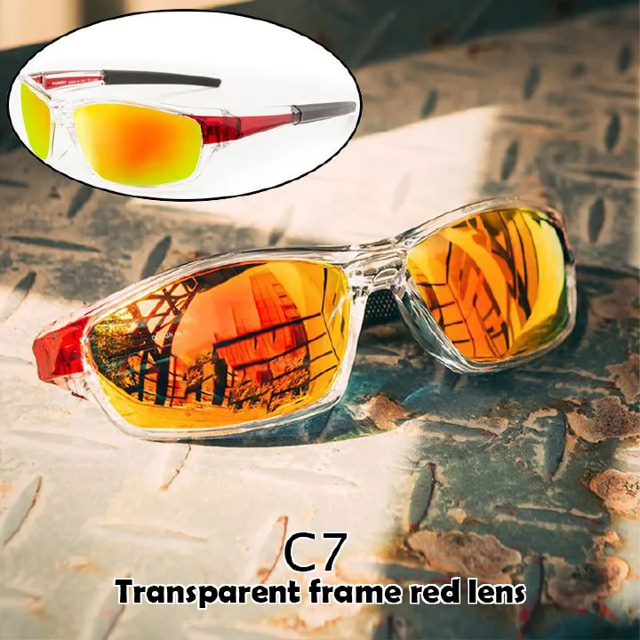 Nitrogen Polarized Wrap Around Sport Sunglasses for Men Women UV400 Driving Fishing Running Sun Glasses/Gift glasses case
