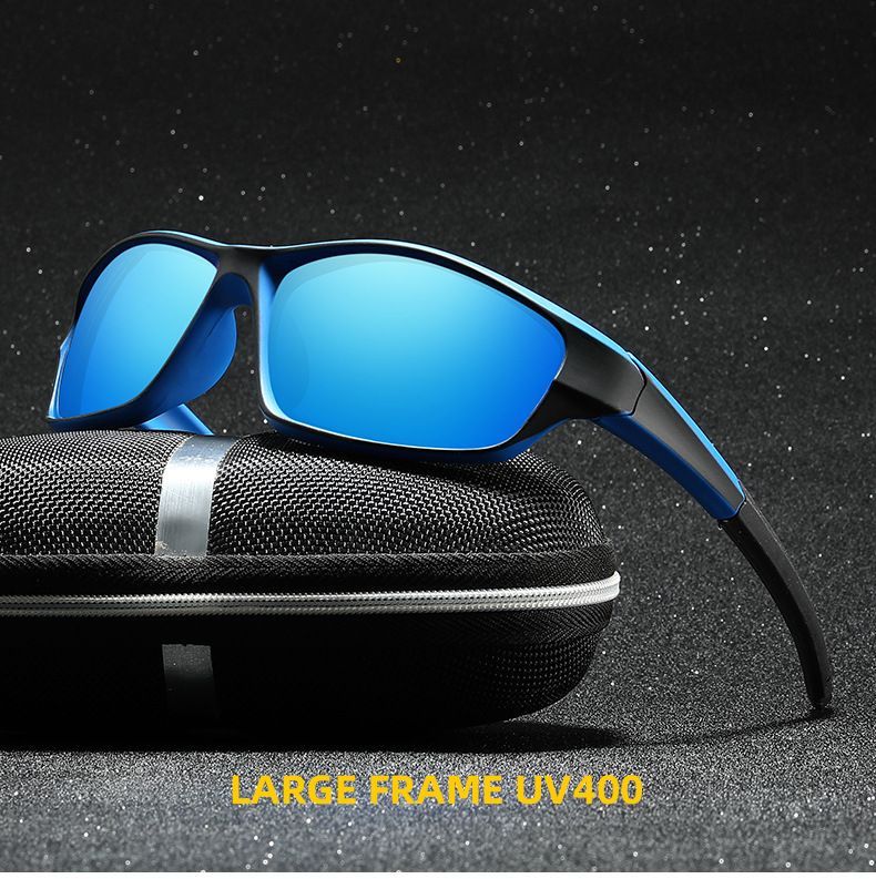 Nitrogen Polarized Wrap Around Sport Sunglasses for Men Women UV400 Driving Fishing Running Sun Glasses/Gift glasses case