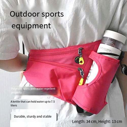 Fanny Pack with Water Bottle Holder, Hydration Running Belt for Men Women Adjustable Strap Waist Bag Suitable for Hiking Running Walking Jogging Camping (Bottle Not Included) (Blue/Green/Black/Grey)