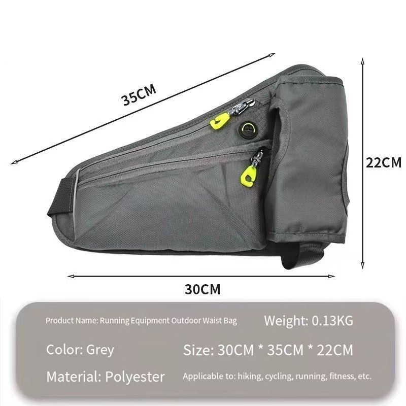 Fanny Pack with Water Bottle Holder, Hydration Running Belt for Men Women Adjustable Strap Waist Bag Suitable for Hiking Running Walking Jogging Camping (Bottle Not Included) (Blue/Green/Black/Grey)