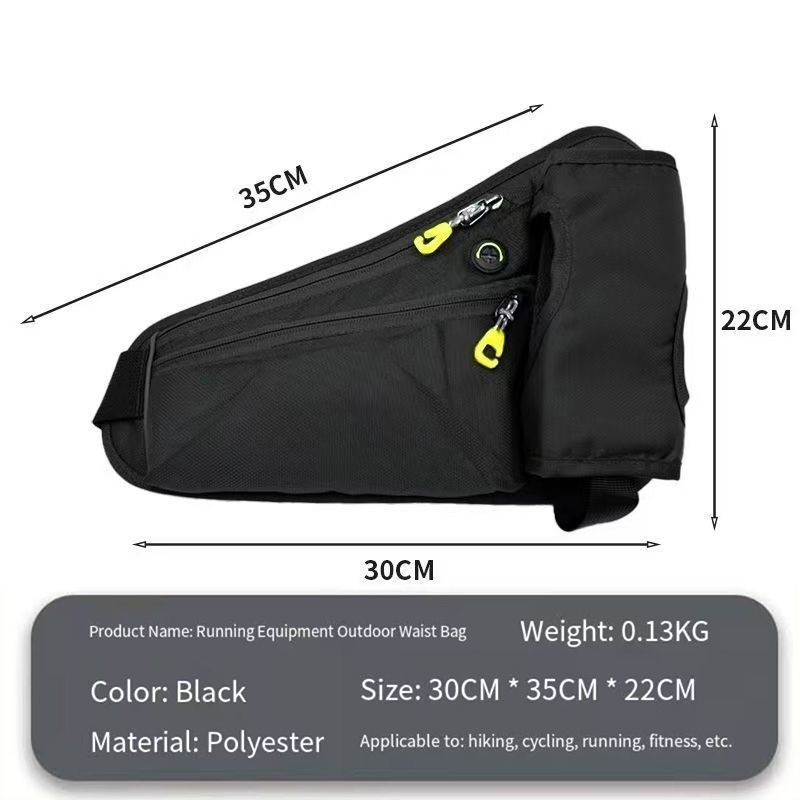 Fanny Pack with Water Bottle Holder, Hydration Running Belt for Men Women Adjustable Strap Waist Bag Suitable for Hiking Running Walking Jogging Camping (Bottle Not Included) (Blue/Green/Black/Grey)