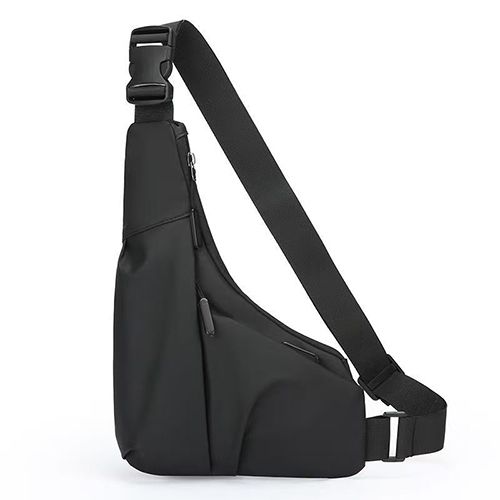 Sling Bag for Women Men, Anti Theft Crossbody Bag,Lightweight Small Leather Shoulder Bag Purse Adjustable Strap Waterproof Chest Bag for Casual Outdoor Sport Running Travel Backpack Black Fanny Pack