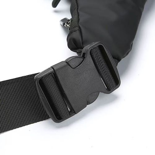 Sling Bag for Women Men, Anti Theft Crossbody Bag,Lightweight Small Leather Shoulder Bag Purse Adjustable Strap Waterproof Chest Bag for Casual Outdoor Sport Running Travel Backpack Black Fanny Pack