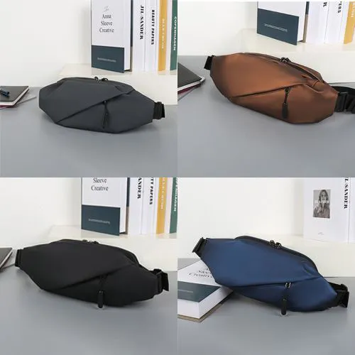 Sling Bag , Multi-pocket Crossbody Shoulder Chest Bag with Adjustable Shoulder Strap, Water-resistant Waist Fanny Pack for Men, Women, Travel, Daily Use, Cycling, Hiking, Small