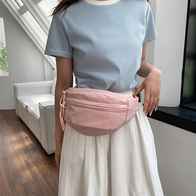 Crossbody Fanny Pack for Women Men Fashion Waist Pack Belt Bag with Adjustable Strap for Hiking Running Travel