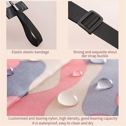 Portable Foldable Shopping Bag Large Capacity Multipurpose Storage Bag Sports Travel Shoulder Bag