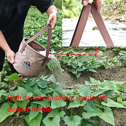 Outdoor Portable Folding Bucket, Picnic, Fishing Bucket, Water Bucket, Large Capacity Handheld Bucket, Suitable for Camping, Hiking, Water Filling, Vegetables and Fruits