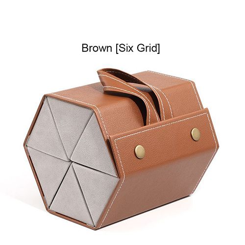 Sunglasses Travel Case,Portable Multiple Glasses box Foldable Eyeglasses Case，Suitable for men, women and girls who carry multiple pairs of glasses(Brown/Black)