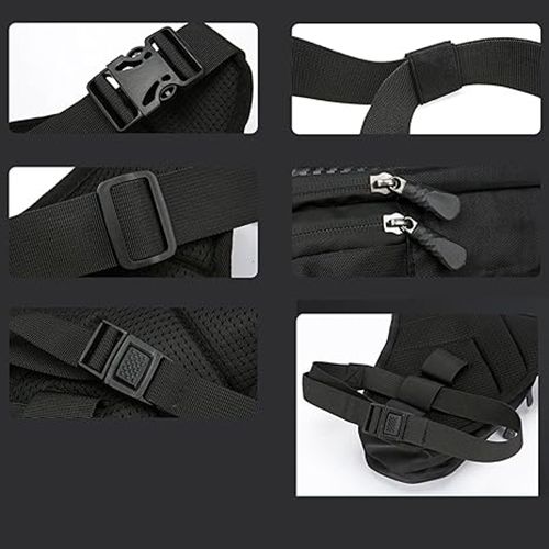 Motorcycle Leg Bag, Thigh Bag, Motorcycle Cycling Drop Leg Bag, with Headphone Jack, Waterproof Multi-Function Leg Fanny Pack for Men Women Cycling Running Traveling and Fishing