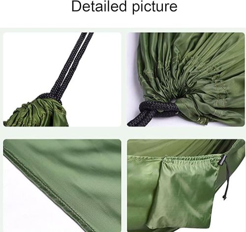 Quick-Open Ultra-Light Portable Camping Hammock 140cm*210cm, Breathable Polyester, Integrated Storage, 200KG Load, Anti-Rollover Large Space, Outdoor Travel Hammock, 4 Colors Available