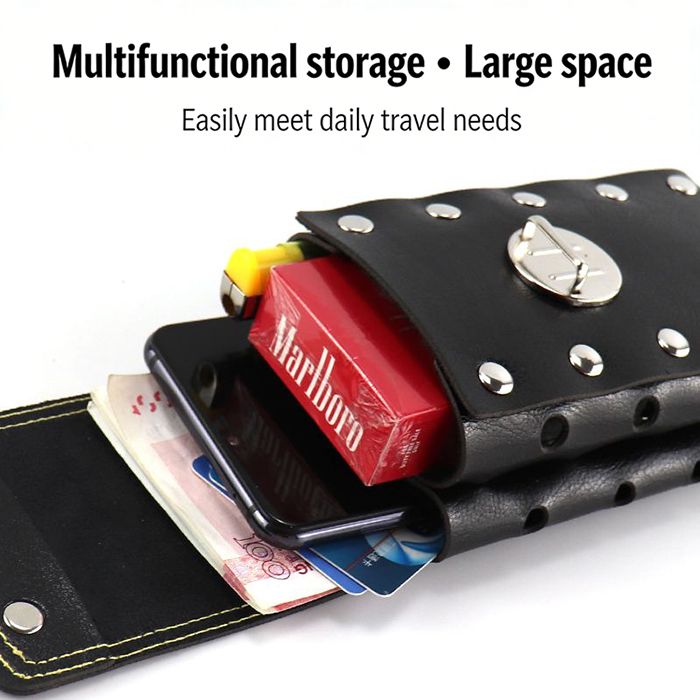 Mobile phone bag, men's multifunctional, can be worn through belt waist bag, outdoor,horizontal  Mini Waist Packs mobile phone wallet.Leather Vertical Men Cell Phone Holster Wallet.