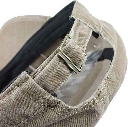 Military Cap Vintage Army Caps Washed Cotton Flat Top Cap Outdoor Sunhat