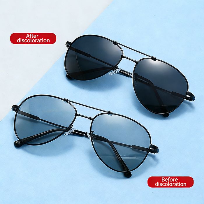 Polarized Aviator Sunglasses for Men & Women - UV400 Protection, TAC Lens, Copper Alloy Frame, Photochromic & Grey Lens Options, Shades for Driving, Fishing, Travel, Cycling, Outdoor Sports, Fashion,