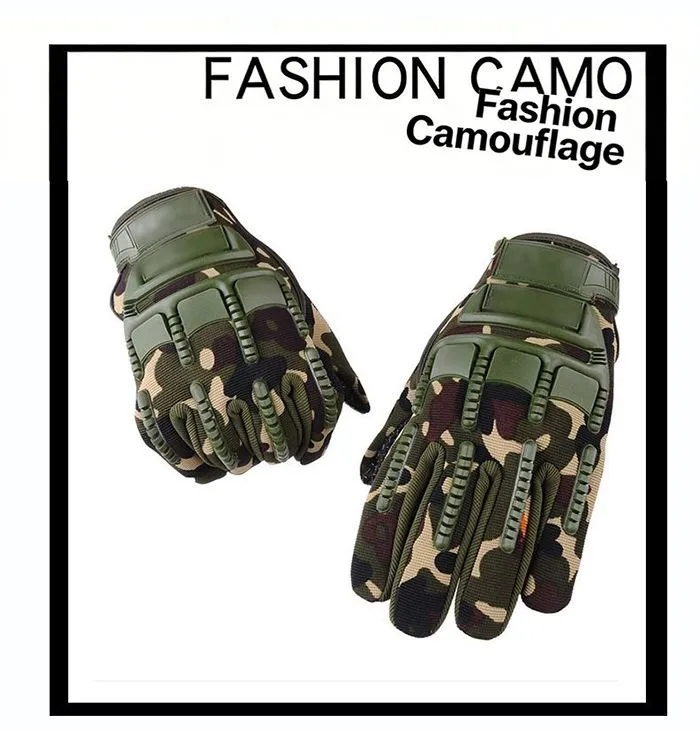 Outdoor Tactical Gloves Full finger for Men   Anti-Slip Grip for Motorcycle Riding Work and Sports Protection Windproof