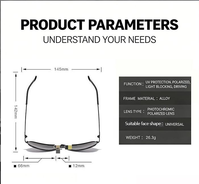 Mercedes Benz 4S Store Same Style Sunglasses High end Driving Fishing HD Polarized Uv400 Protective Men's Glasses (Sunglasses+Accessories Set)