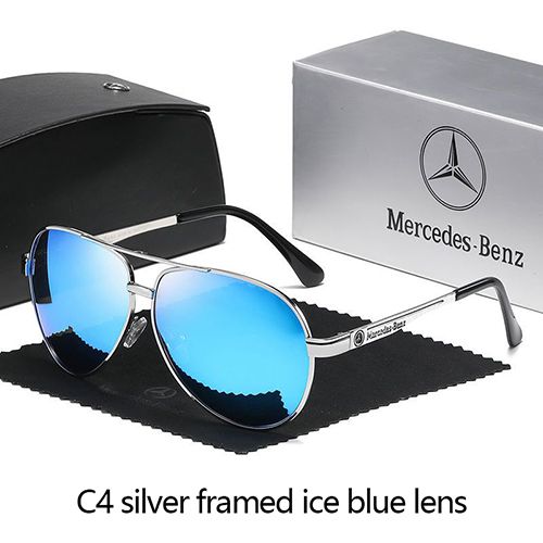 Mercedes Benz 4S Store Same Style Sunglasses High end Driving Fishing HD Polarized Uv400 Protective Men's Glasses (Sunglasses+Accessories Set)
