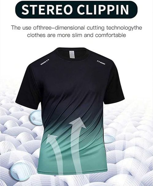 Men's Ice Silk Gradient Sports Set: Quick Dry, Breathable, Lightweight 2-Piece T-Shirt & Shorts – Ideal for Running, Basketball, Gym, Fitness & Outdoor Activities for Active Men