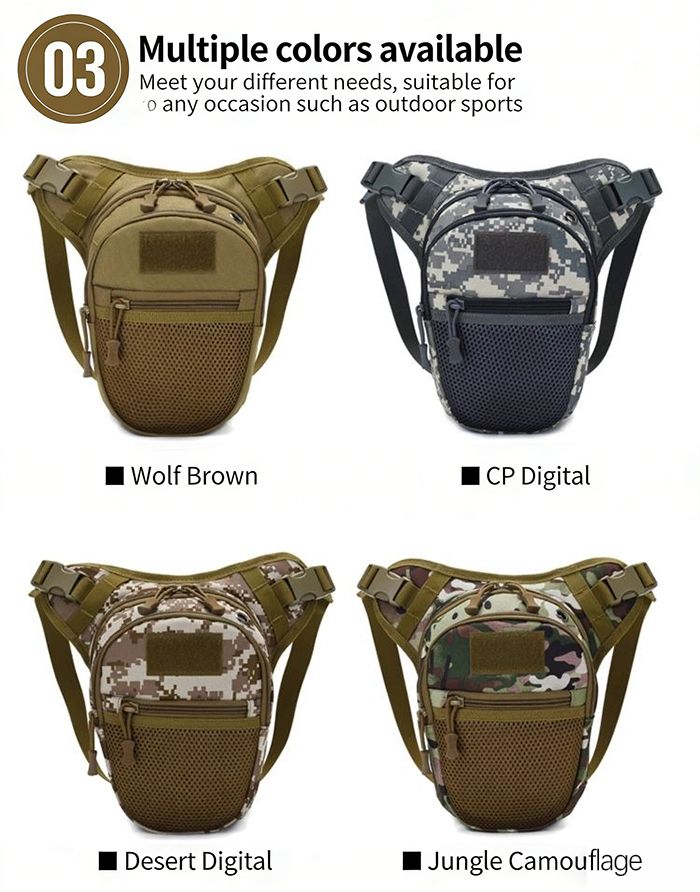 Oxford Drop Leg Bag For Men Hip Bum Belt Fanny Pack Waist Travel Riding Motorcycle Crossbody Shoulder Bags drop leg bag