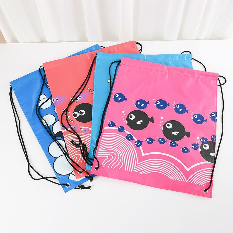 Children's drawstring backpack, gym swimming bag, girls and boys, reusable birthday candy bag drawstring gift pack