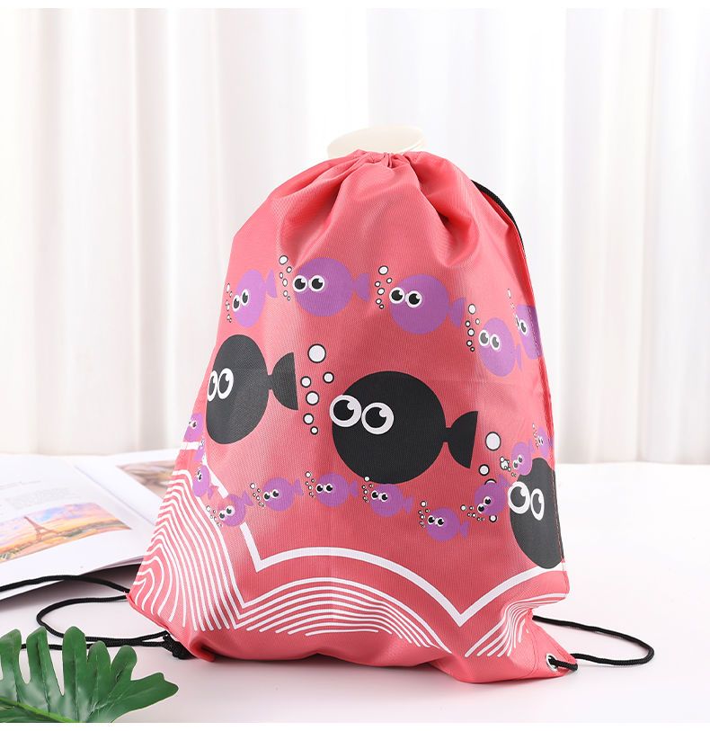 Children's drawstring backpack, gym swimming bag, girls and boys, reusable birthday candy bag drawstring gift pack