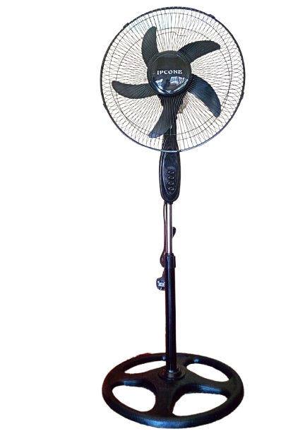 Ipcone 16-Inch Stand Fan – 5-Blade Oscillating Cooling Fan with 3-Speed Control & Sturdy Base (Model HT-FS 1602)