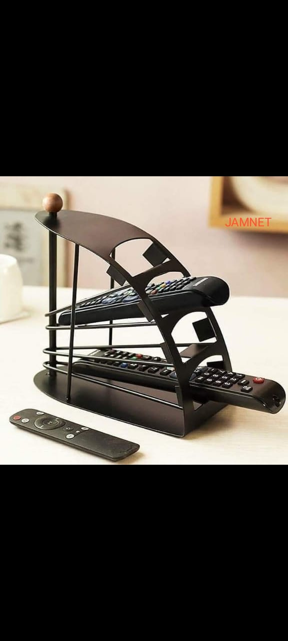 Remote Control Organizer – Multi-Slot Stand for TV, AC & Media Remotes – Space-Saving Holder with Modern Design for Home & Office