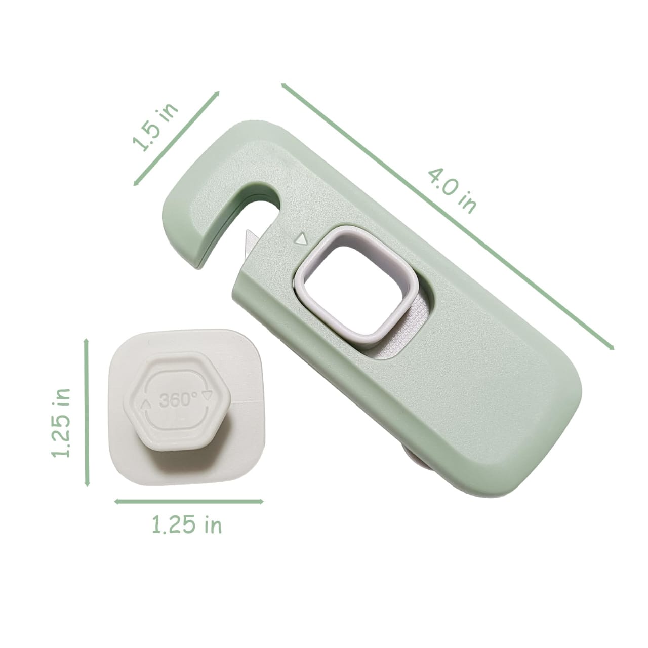 Adhesive Child Safety Lock , BabySafeHouse Safety Lock for Cabinet, Drawer, Fridge, Cupboard for Child & Infant Safety, Furniture Latch with 3M Adhesive