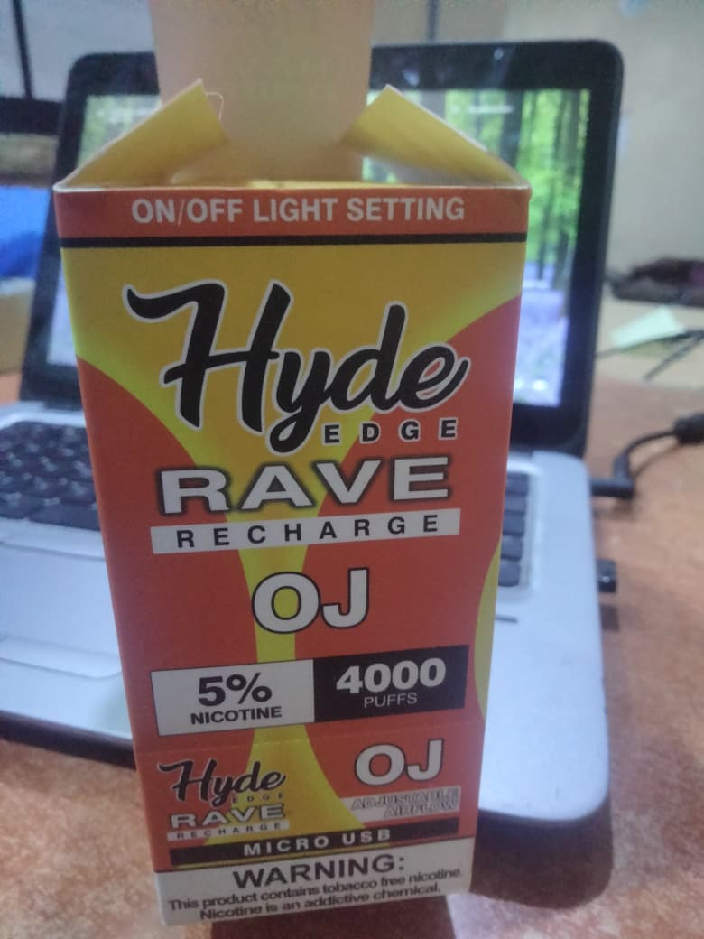 OFFER OFFER OJ VAPE   4000-puff, rechargeable VAPE. Prefilled and draw-activated, Convenient, satisfying, CLEARANCE SALE ON OFFER.