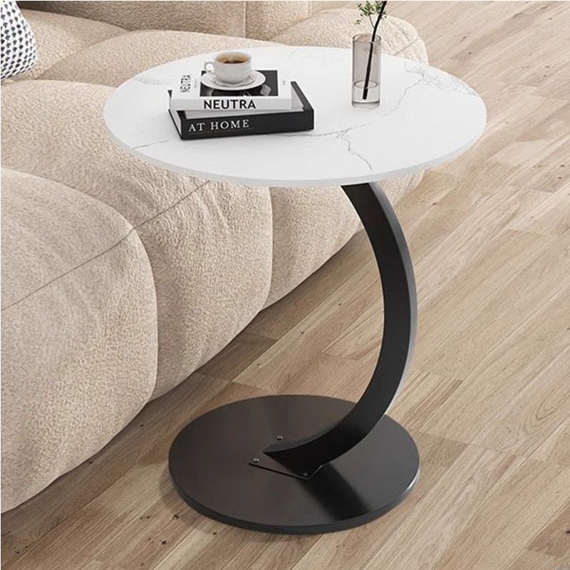 Modern Bedside Side Table – Simple Sofa Coffee Table with Storage Rack, Compact Living Room & Bedroom OrganizerPerfect for bedrooms and living rooms, this versatile table works as a bedside stand,