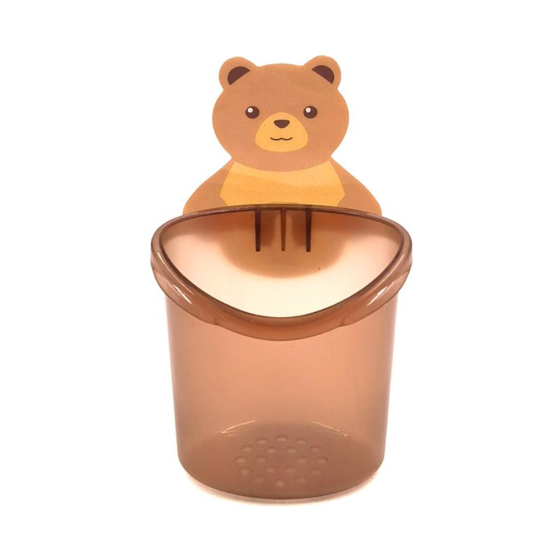 Cute Bear Toothbrush Holder – Wall-Mounted Storage Organizer for Bathroom, Hanging Toothbrush Rack, Kids & Adult Friendly, Durable, Space-Saving, Practical, Decorative, Easy Installation, Home Bathroo