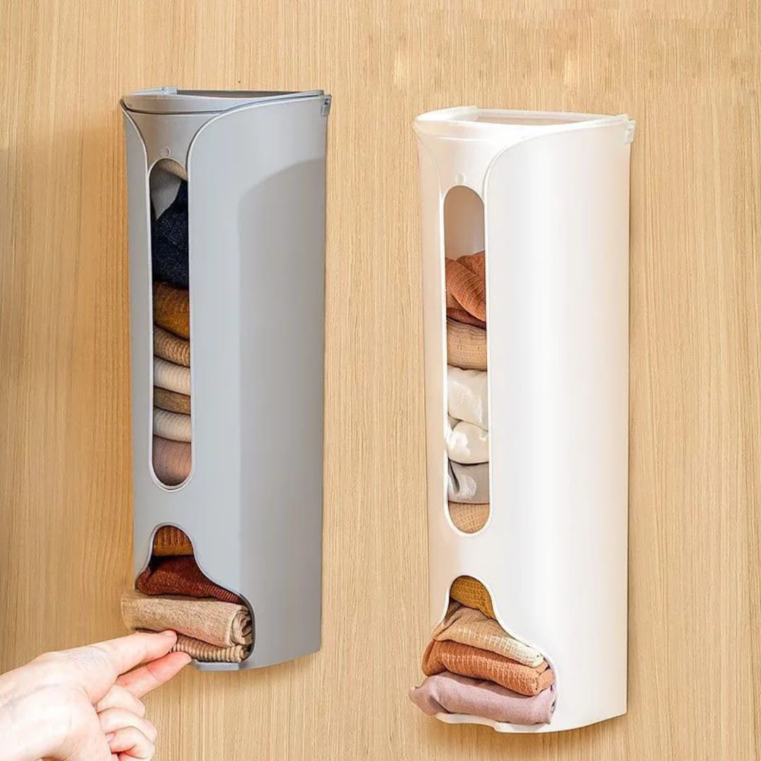 Wall-Mounted Underwear Storage Box – Punch-Free Three-in-One Sock & Underwear Organizer, Space-Saving Lazy Storage Solution