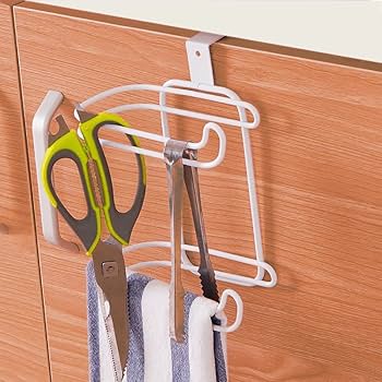 Metallic Double Tissue Holder – Over-Door or Over-Toilet Cistern Side Mount for Convenient Bathroom Storage