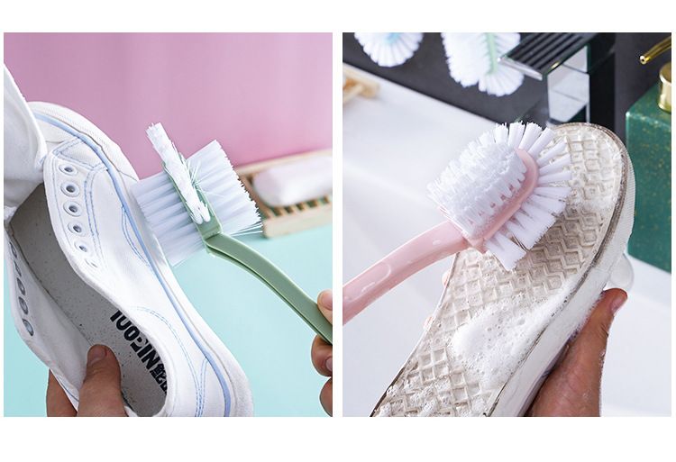 Full-Angle Five-Sided Shoe Brush – Multi-Functional Double-Sided Shoe Cleaning Brush with Hard & Soft Bristles