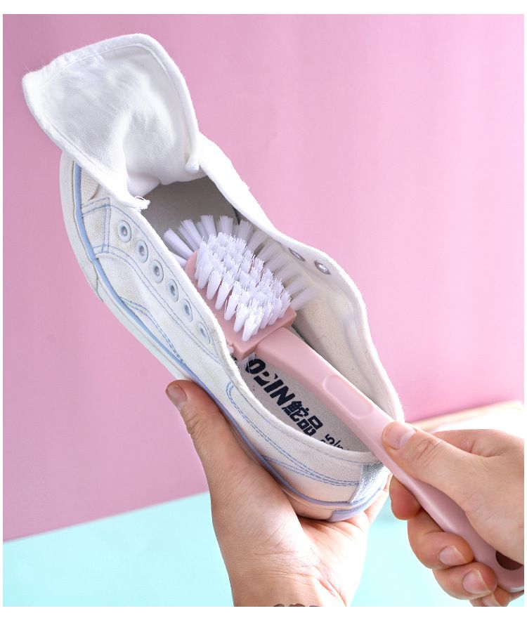 Full-Angle Five-Sided Shoe Brush – Multi-Functional Double-Sided Shoe Cleaning Brush with Hard & Soft Bristles