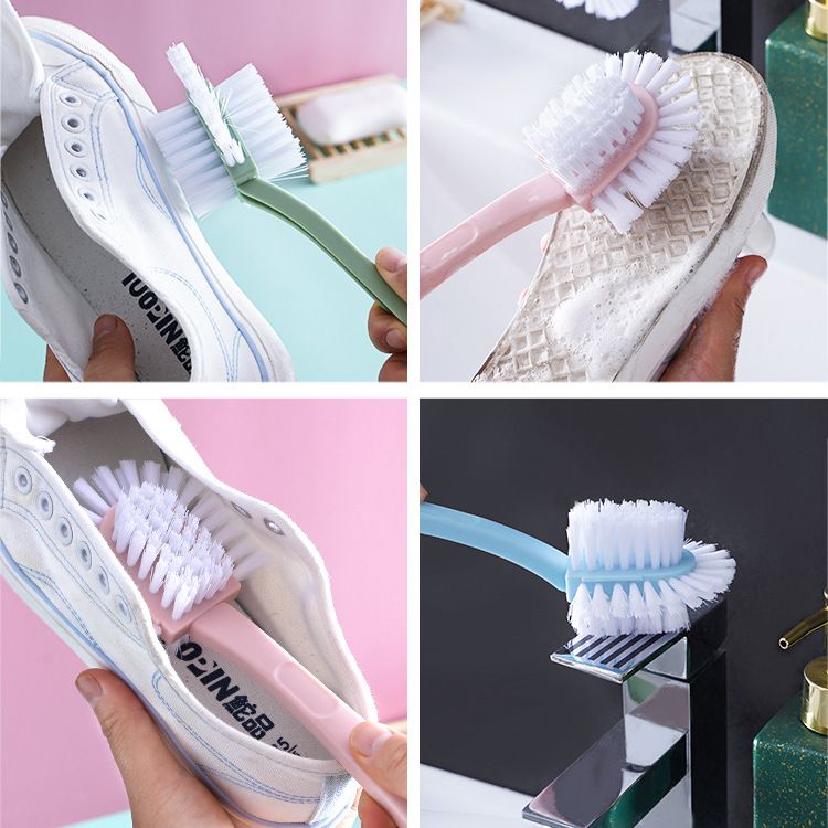 Full-Angle Five-Sided Shoe Brush – Multi-Functional Double-Sided Shoe Cleaning Brush with Hard & Soft Bristles